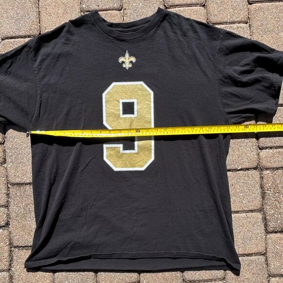 Drew Brees New Orleans Saints NFL Football T Shirt Sz L - Picture 4 of 8